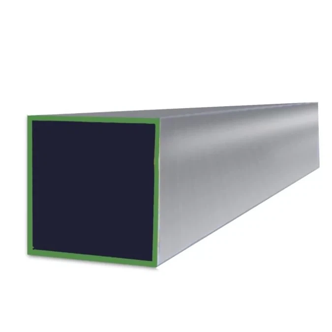 Stainless Steel Square Tube 304 Grit (180) - 1-1/2 Pulzier X 0.065
